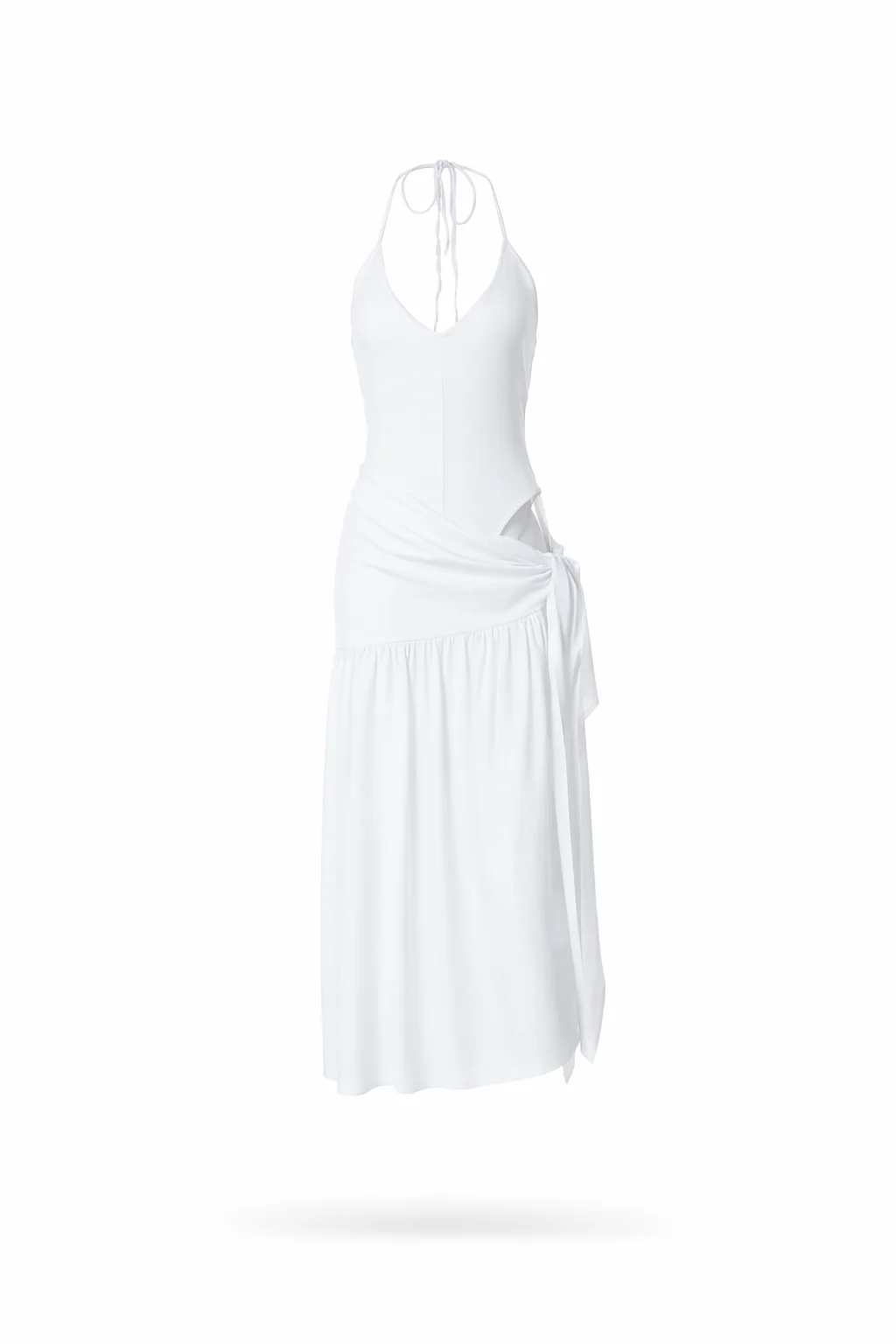 Santorini Halter Wrap Maxi Dress - Image 5