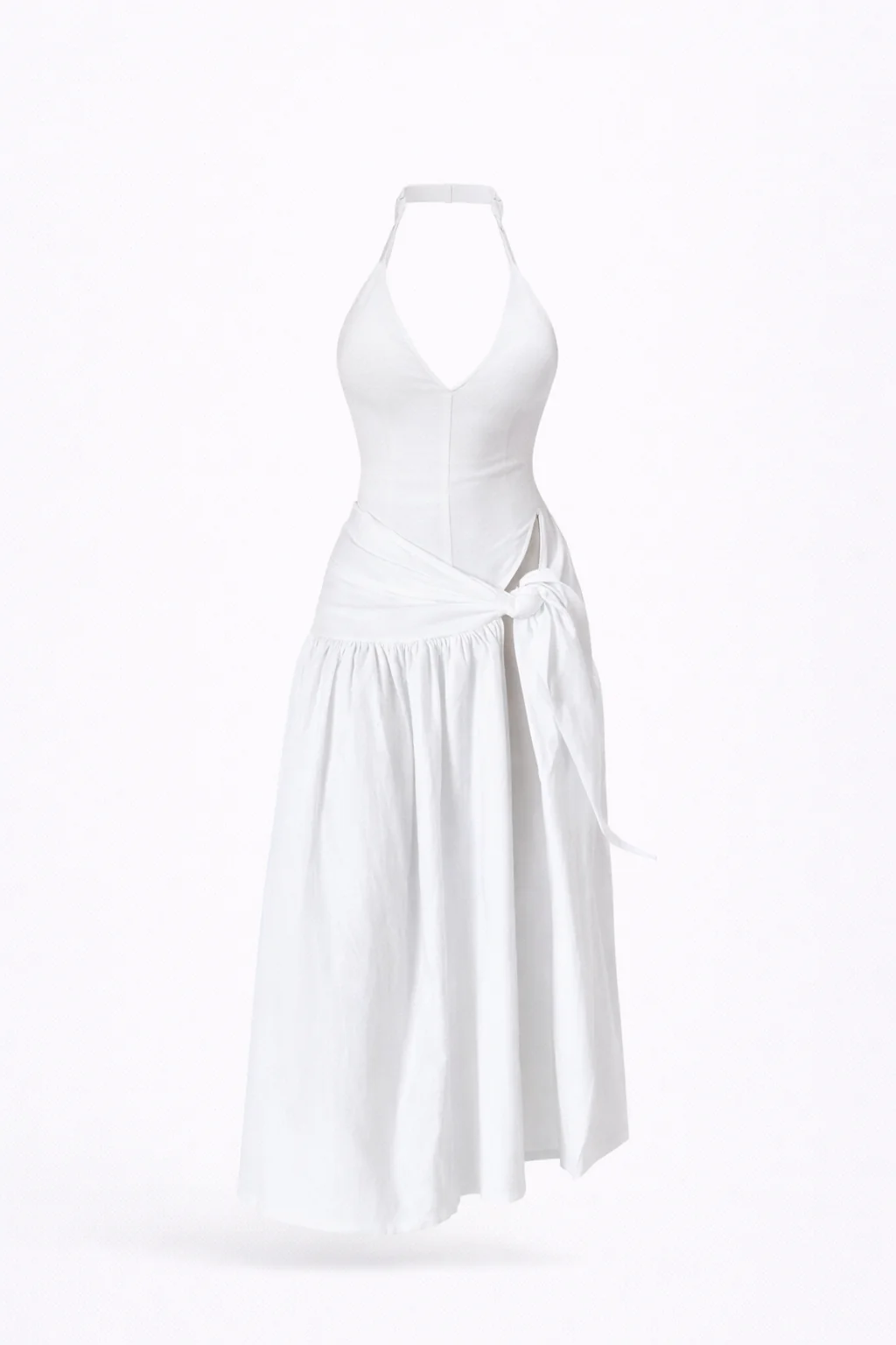 Santorini Halter Wrap Maxi Dress - Image 8