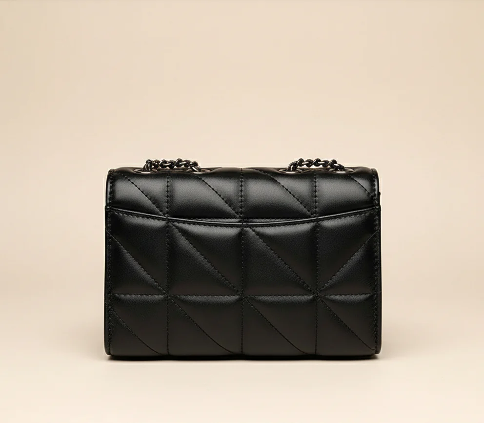 DELACROIX BAG — Quilted Chain-Strap Crossbody with H-Lock - Image 8