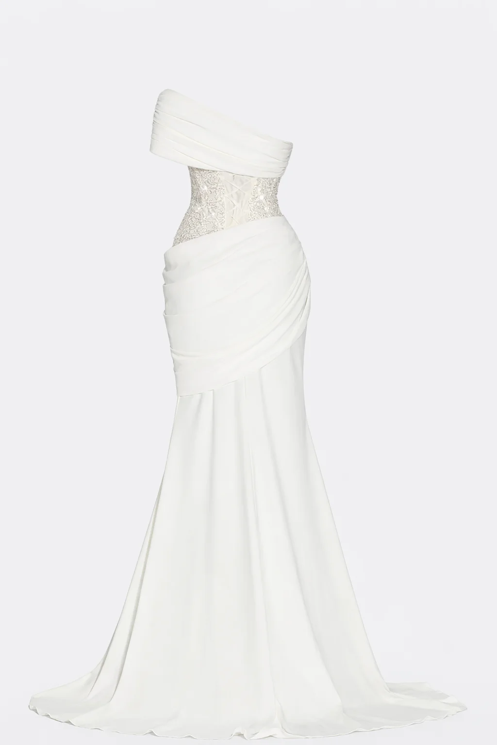 ALBA DRESS — Draped Strapless Maxi - Image 7