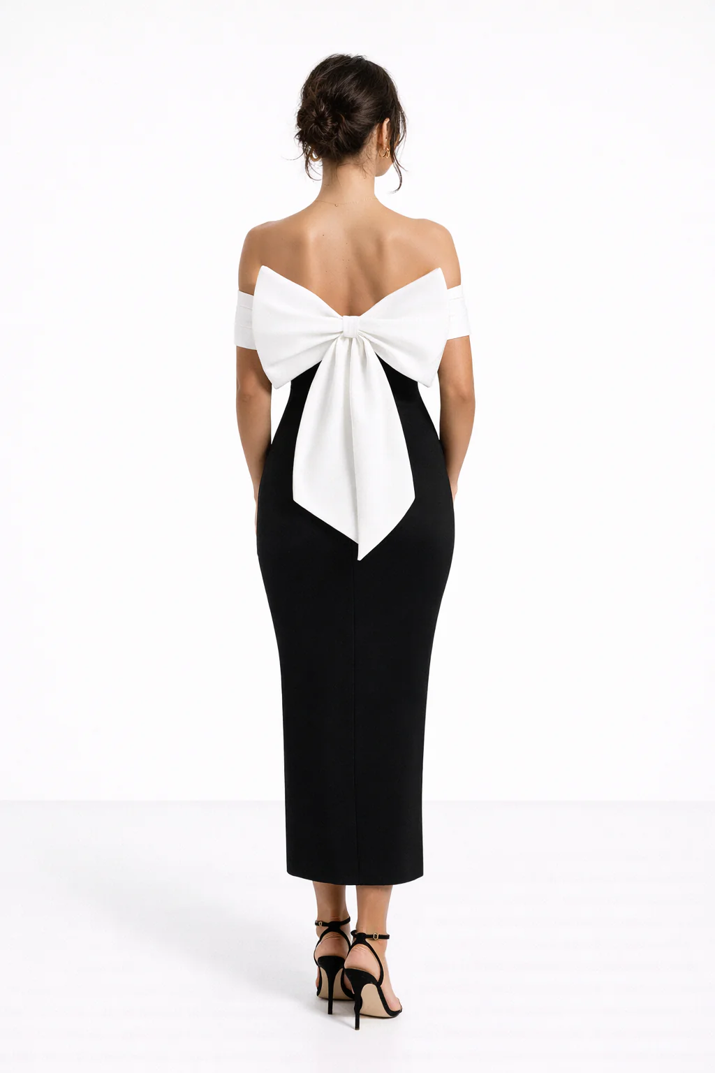 Monaco Bow Midi Dress - Image 2