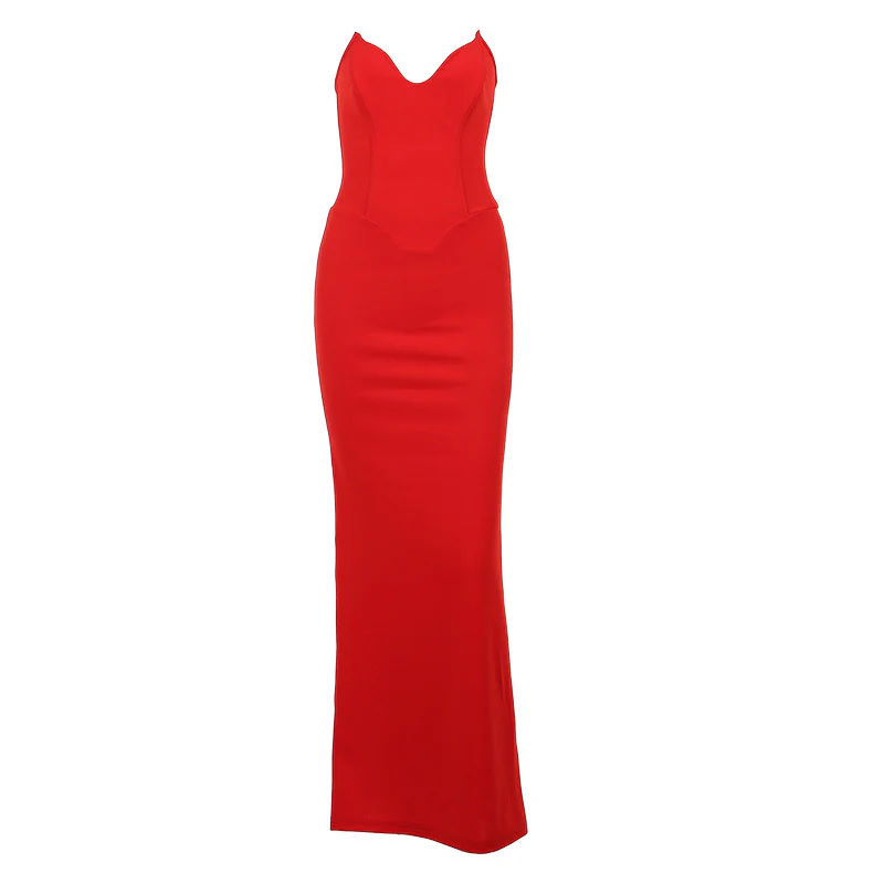 Roma Gown — Strapless Sweetheart Bodycon Maxi - Image 2