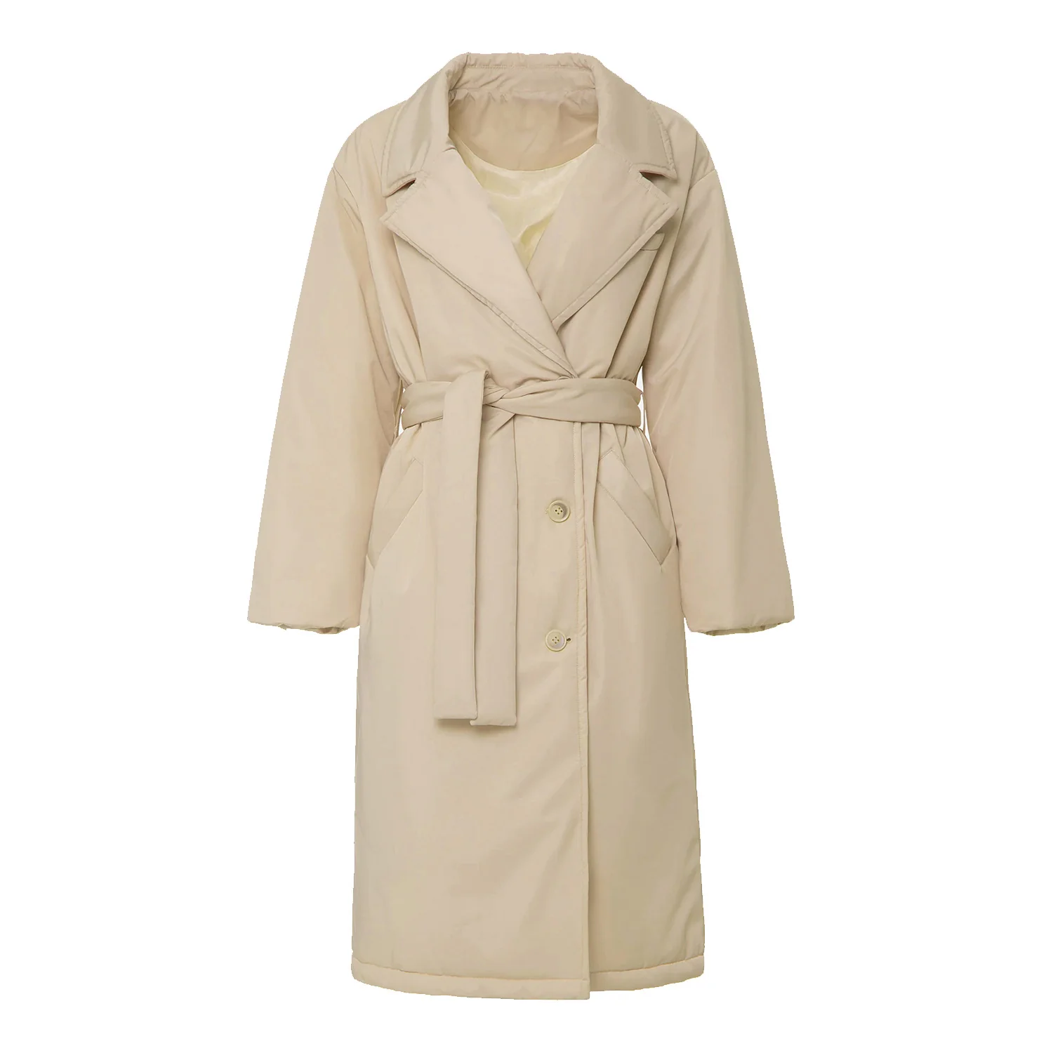 Elara Belted Long Coat - Image 2