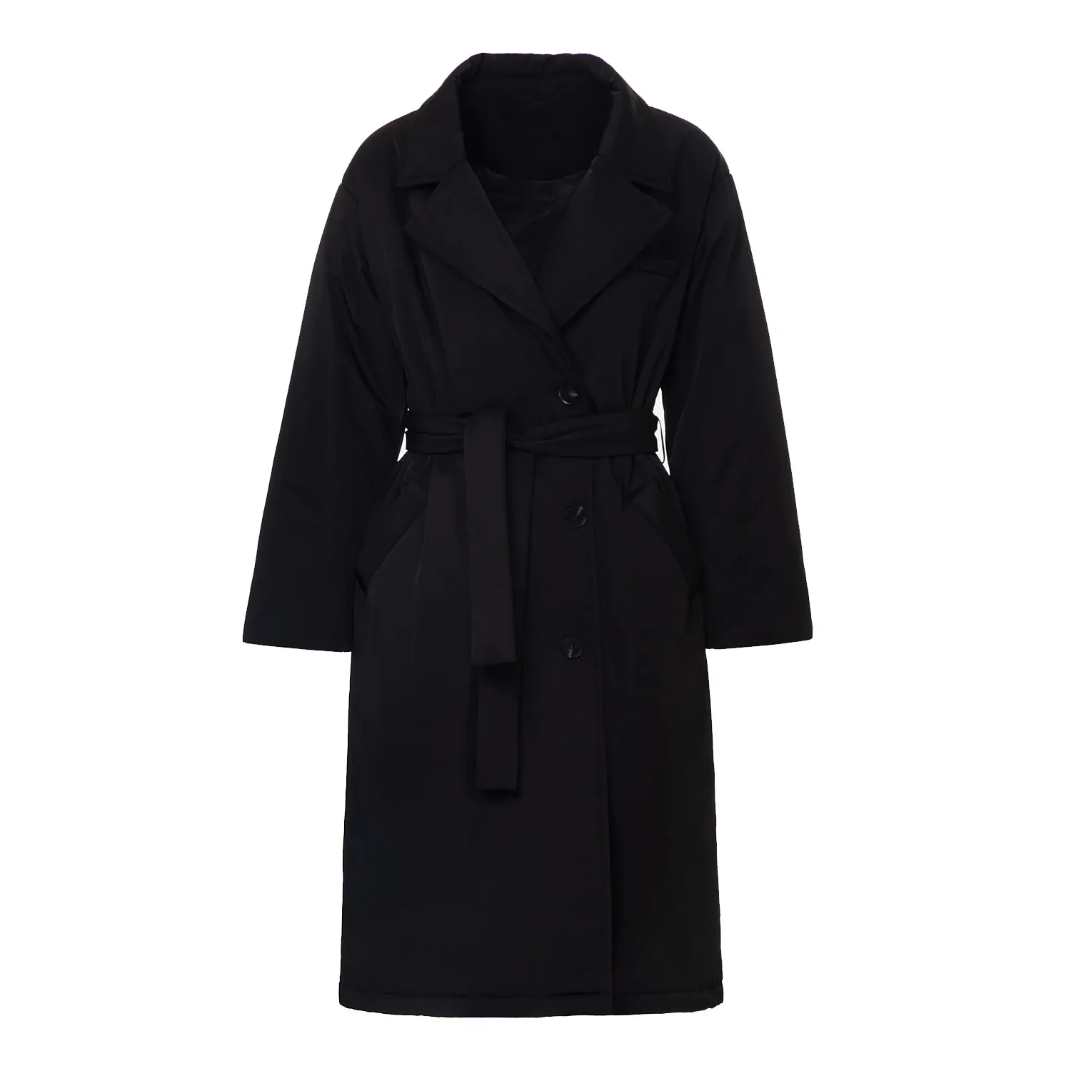 Elara Belted Long Coat - Image 3