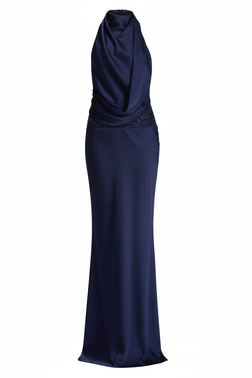 The Aveline Halter Open Back Gown - Image 3