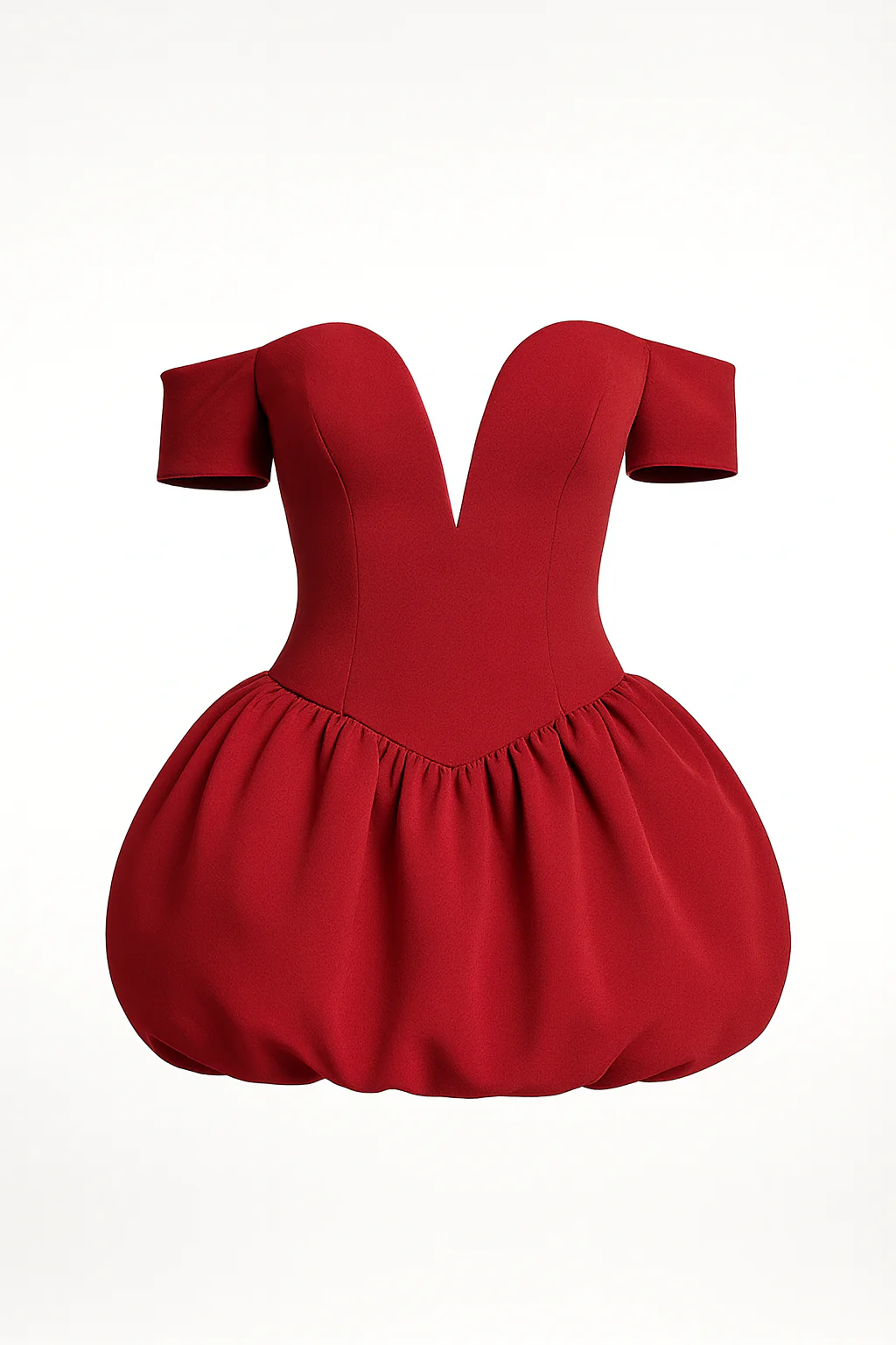 THE COLETTE SCULPTED PUFF MINI DRESS - Image 3