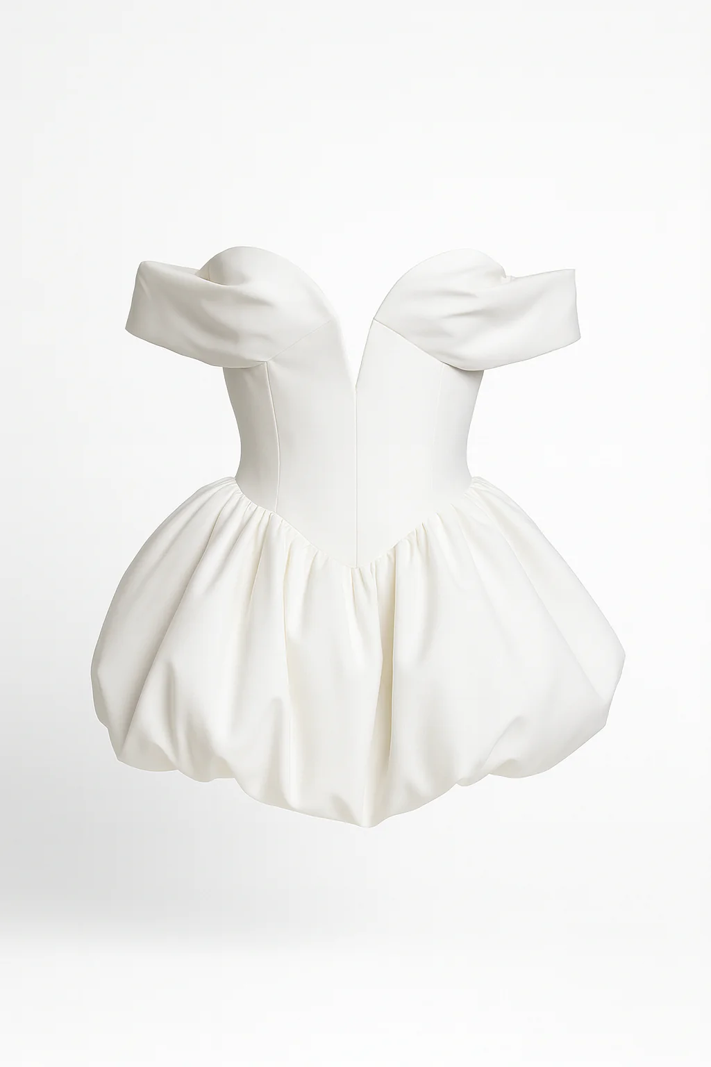 THE COLETTE SCULPTED PUFF MINI DRESS - Image 4