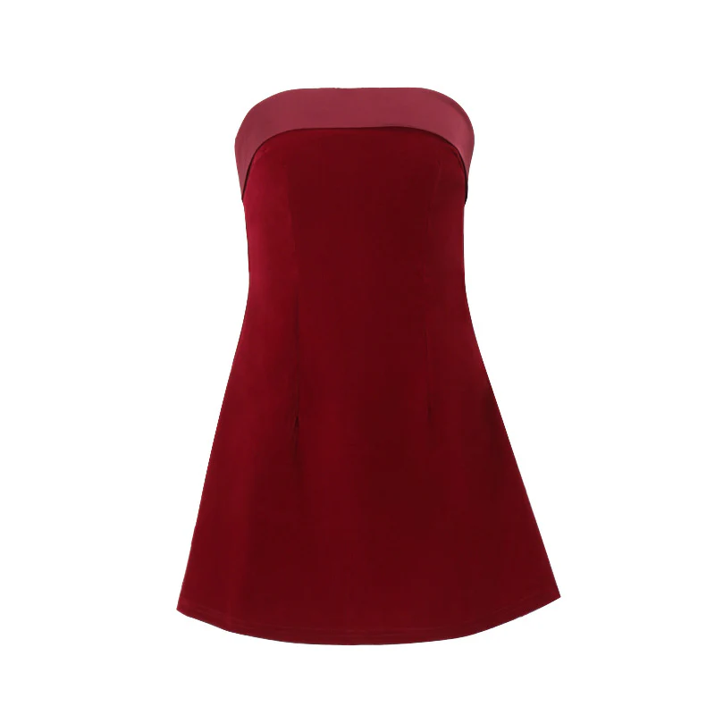 Velvet Doll Mini Dress - Image 3