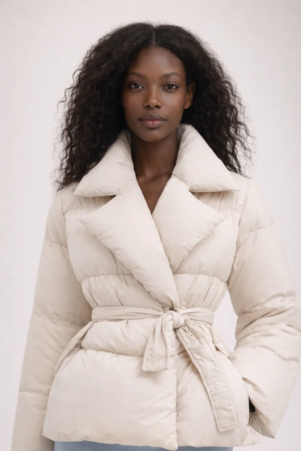 OSLO PUFFER — Belted Longline Quilted Jacket