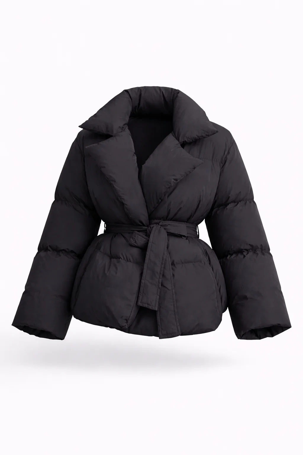 OSLO PUFFER — Belted Longline Quilted Jacket - Image 3