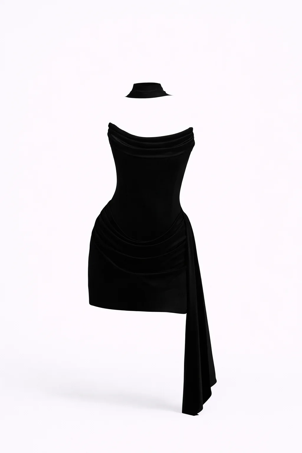 Bianca Cowl Neck Corset Mini  Dress - Image 5