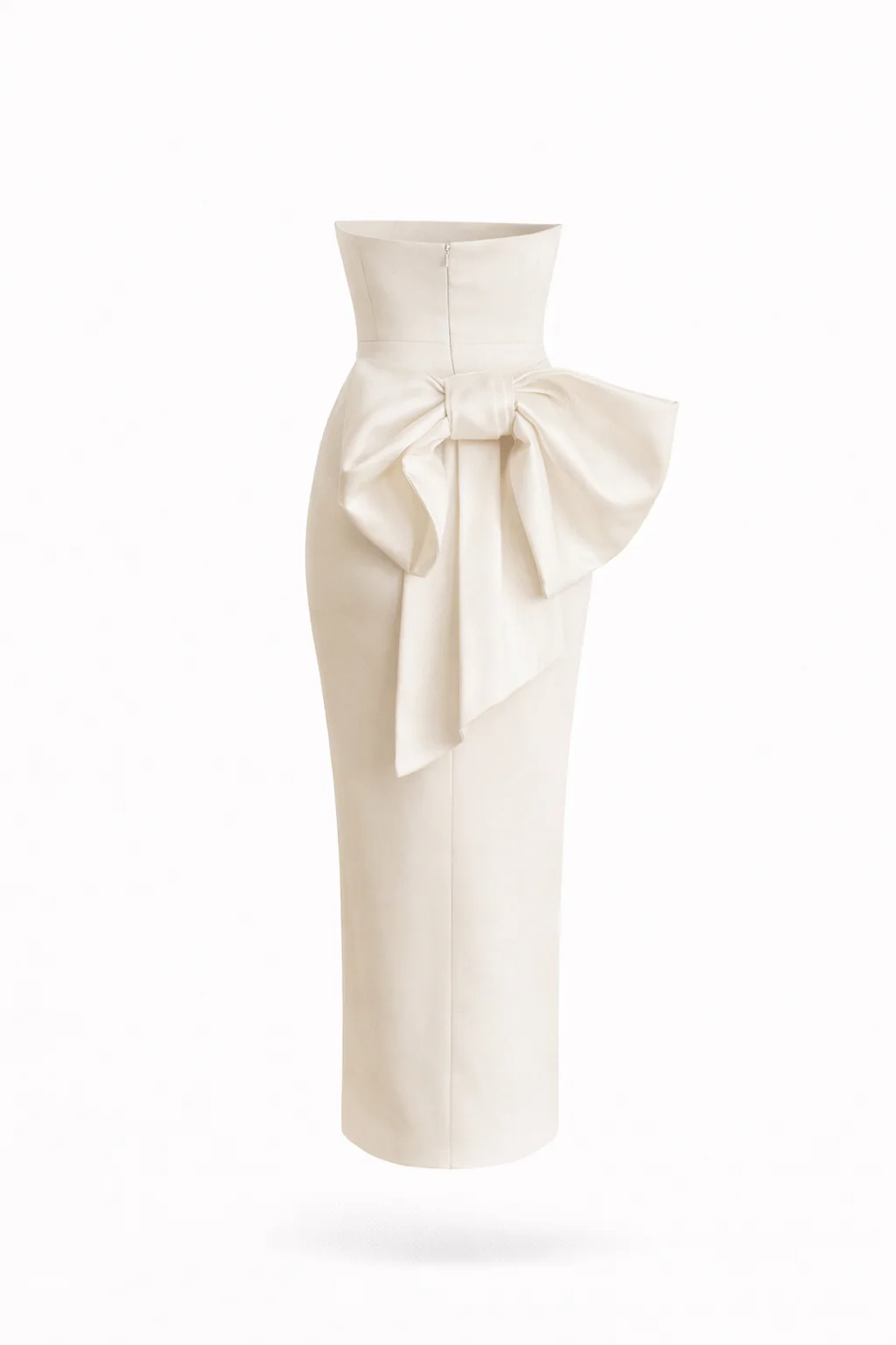 Margot Bow-Back Strapless Midi Dress - Image 5