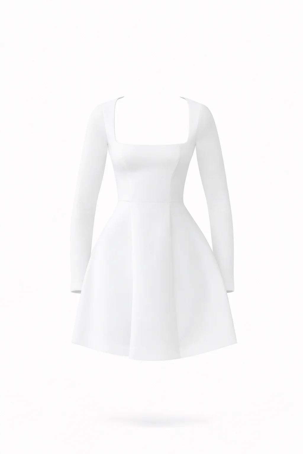 Bianca Structured Square Neck Mini Dress - Image 4