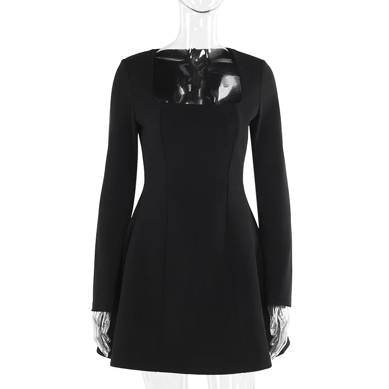 Bianca Structured Square Neck Mini Dress - Image 5
