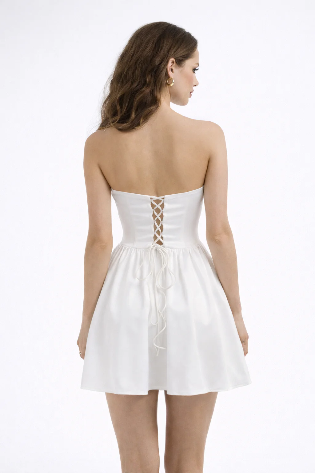 CELESTE DRESS — Corset Mini with Lace-Up Back - Image 2