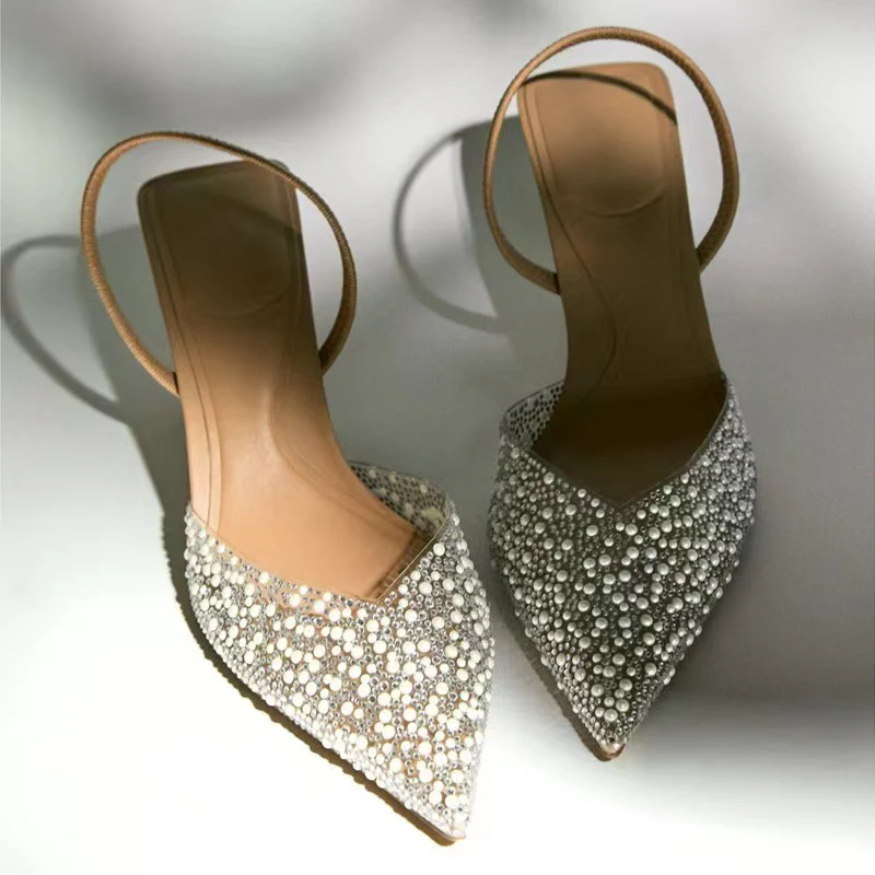 LUMINÈRE SLINGBACK — Pearl and Crystal-Embellished Kitten Heel - Image 6