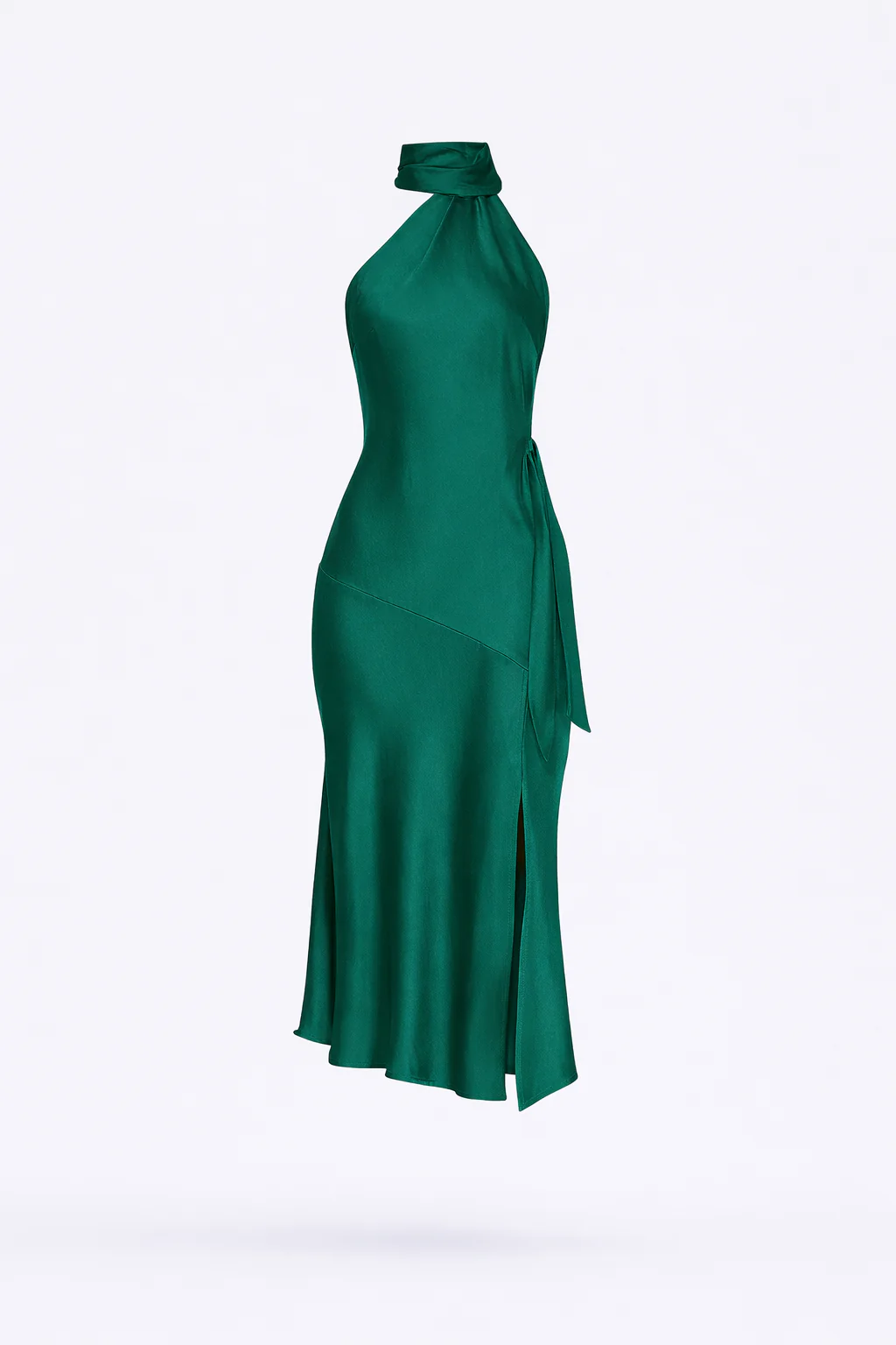 MIRA DRESS — Satin Halter Silhouette - Image 5