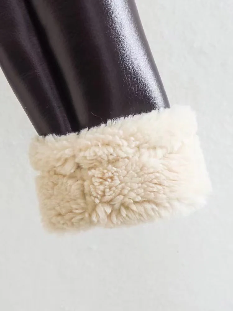 The Mara Cropped Shearling Jacket - Image 5