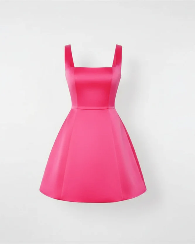 Amelie Square Neck A-Line Mini Dress - Image 5