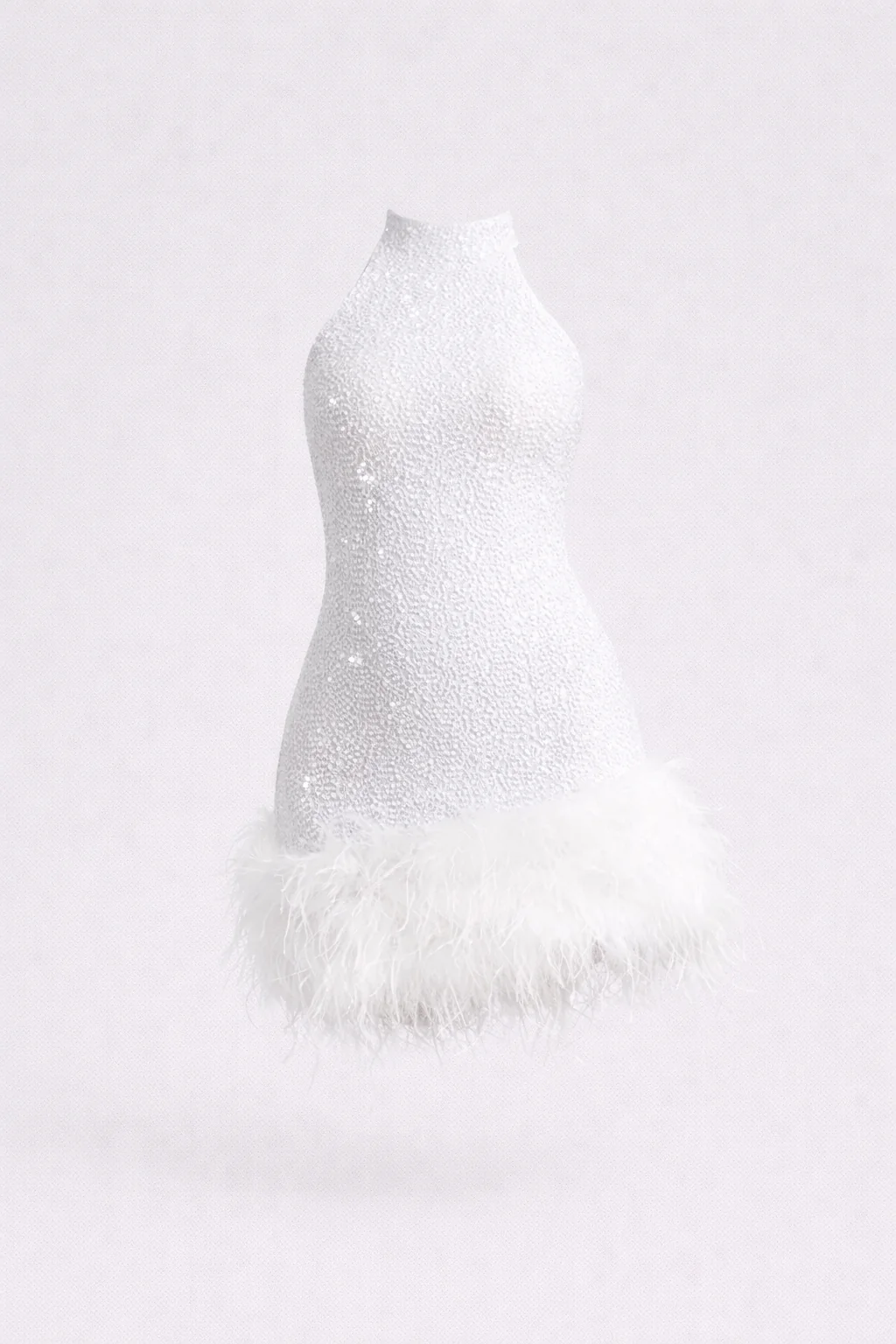 Cannes Mini — Sequin Halter Dress - Image 2