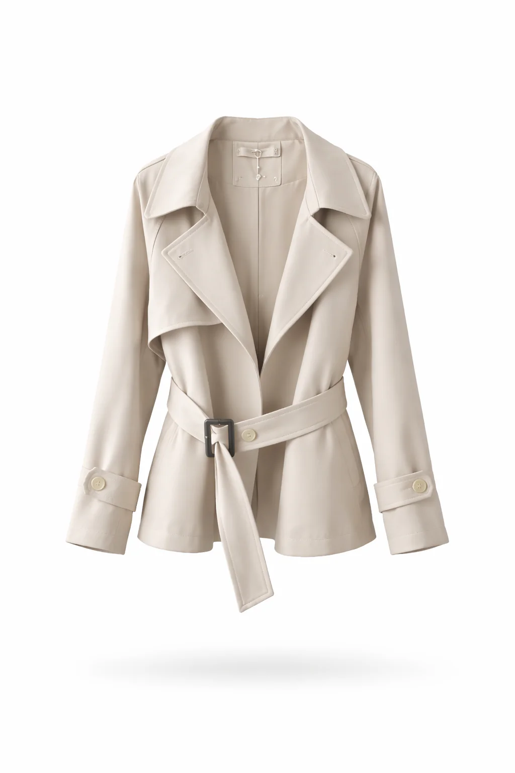 Elara Belted Short Trench - Image 3