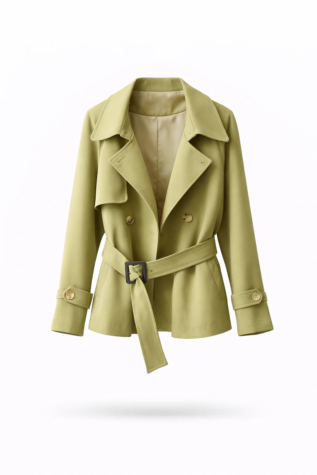 Elara Belted Short Trench - Image 5