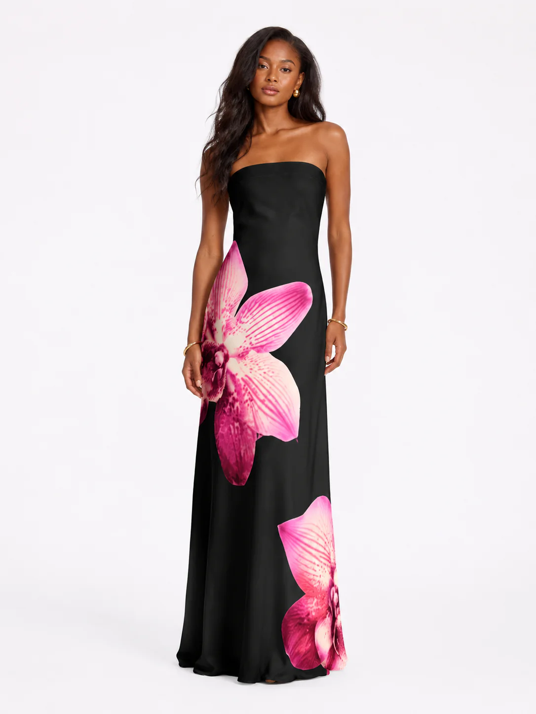 Orquídea Strapless Maxi Dress